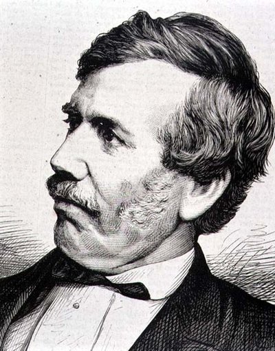 David Livingstone (1813-73) skotský misionář a africký průzkumník (rytina) od Italian School