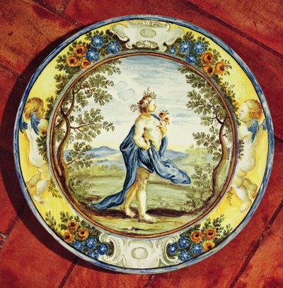 Dekorovaný talíř, od Urbino (keramický) od Italian School
