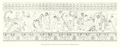 Vývoj Fríska kolem Cistus of Kircher Museum (rytina) od Italian School