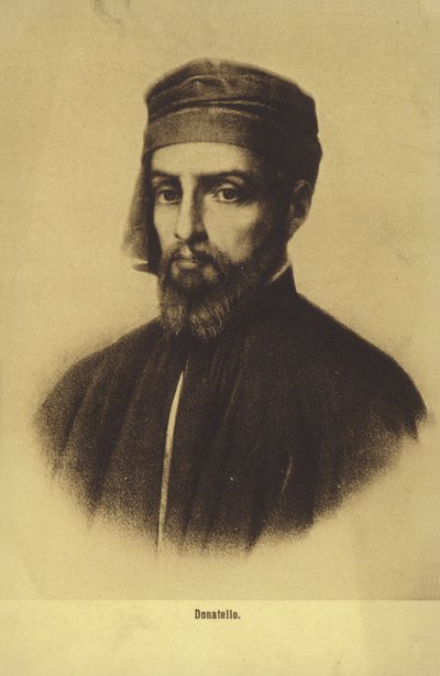 Donatello, italský malíř a sochař (litografie) od Italian School
