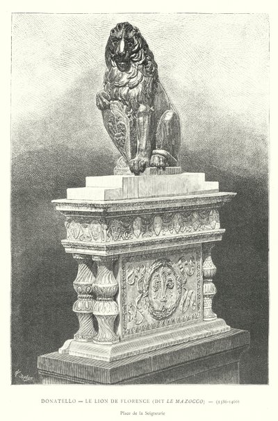 Donatello, lev z Florencie, známý jako Le Mazocco od Italian School