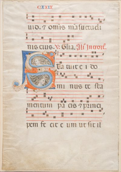 Double Leaf from a Gradual, cca 1325 (inkoust, tempera a zlatý list na pergamenu) od Italian School