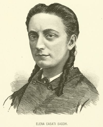 Elena Casati Sacchi (rytina) od Italian School