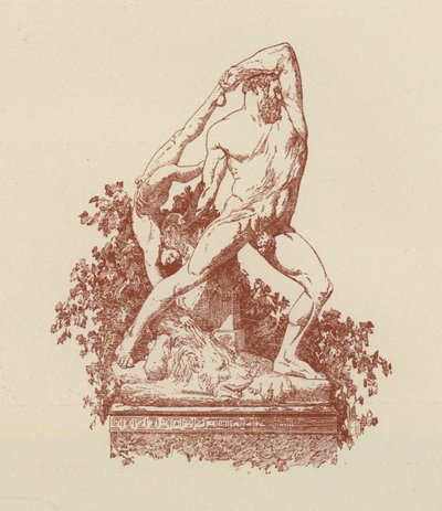 Herkules a Lica, Canova (litografie) od Italian School