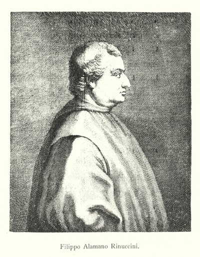 Filippo Alamano Rinuccini (rytina) od Italian School