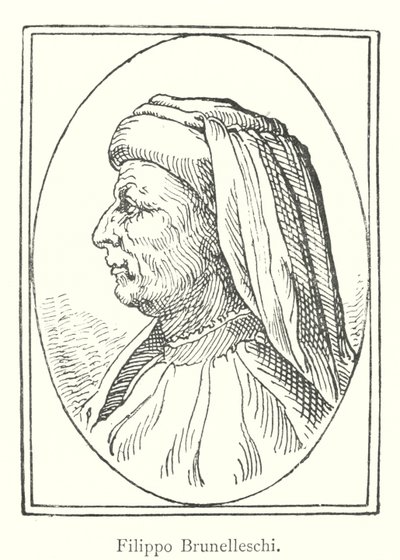 Filippo Brunelleschi (rytina) od Italian School