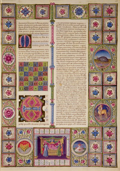 Fol.110r Otevření První knihy Makabejských z Bible Borso d