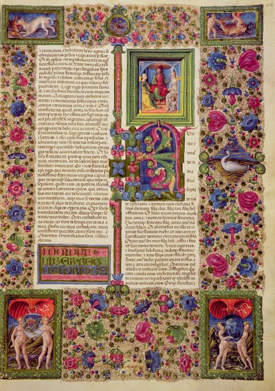 Fol.112r První kniha králů, z Bible Borso d