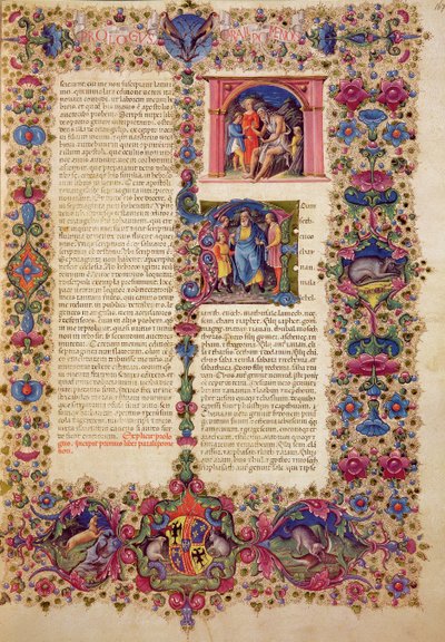 Fol.167r První kniha kronik, z Bible Borso d