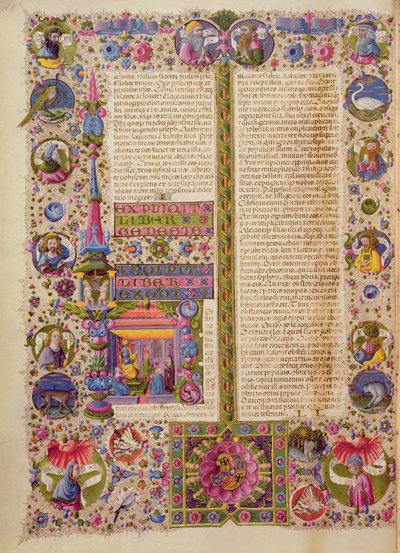 Fol.26v Kniha Exodus, z Bible Borso d