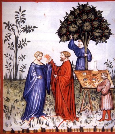 Fol.86r Bílé víno, ilustrace z 