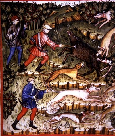 Fol.96r Lovecká zvířata, ilustrace z 