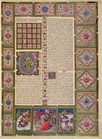 Fol.97r Úvod do Knihy proroka Michease z Bible Borso d