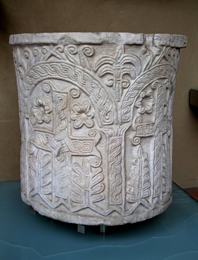 Font, původně z kostela sv Agatha v Quirinale od Italian School