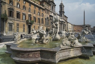 Fontana del Moro, 1653 od Italian School