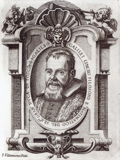 Frontispis k Il Saggiatore od Galileo Galilei, publikoval v roce 1623 od Italian School