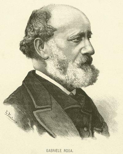 Gabriele Rosa (rytina) od Italian School