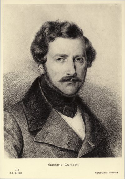 Gaetano Donizetti , italský skladatel (1797-1848) od Italian School