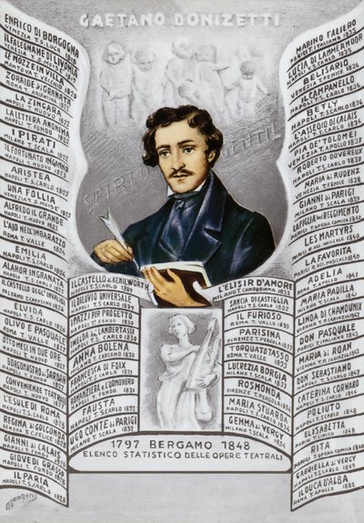 Gaetano Donizetti , italský skladatel (1797-1848) od Italian School