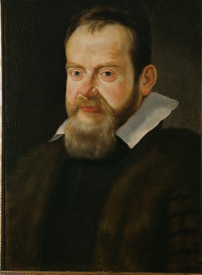 Galileo Galilei, astronom ... (malba na plátně) od Italian School