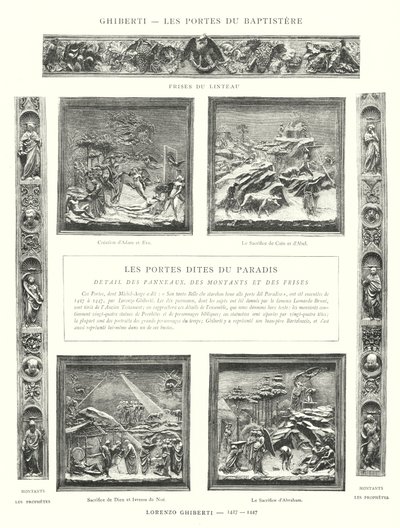 Ghiberti, Les Portes du Baptistere, Lorenzo Ghiberti od Italian School