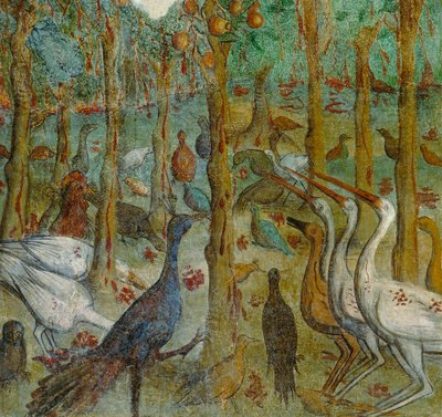 Gli alberi suderanno sangue, (Stromy potí krev), detail Zjevení Jana od Italian School