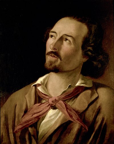 Goffredo Mameli (1827-1849) básník a patriot italského Risorgimenta. Anonymní obraz 19. století. Muzeum Risorgimento Milán od Italian School