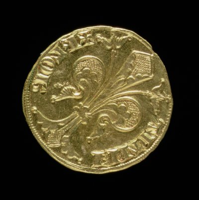 Zlatý florén (avers) s fleur de lys, Florentine, 1252 (revers viz 83494) od Italian School