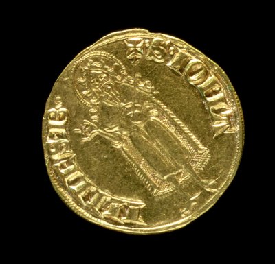Zlatý florén (revers) zobrazující sv. Jana Křtitele, Florencie, 1252 (avers viz 83495) od Italian School