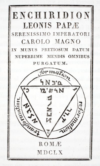 Grimoár papeže Lva III od Italian School