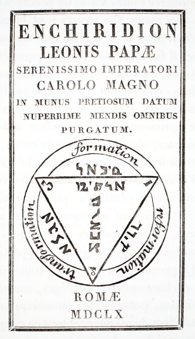 Grimoár papeže Lva III od Italian School