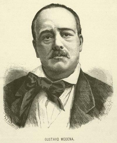 Gustavo Modena (rytina) od Italian School