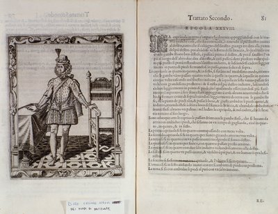 Jak tančit capriolu Dvojstrana Le Gratie dAmore (Le Grazie dAmore) od italského tanečníka Cesare Negriho zvaného Il Trombone (1536-1604), smlouva o tanci od Italian School