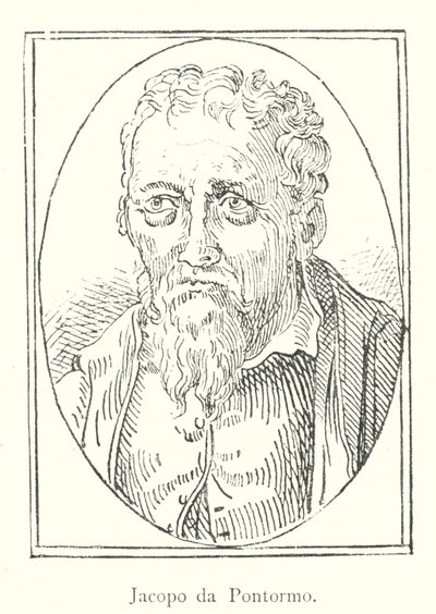 Jacopo da Pontormo (rytina) od Italian School