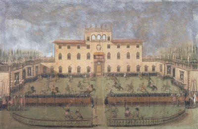 Klání v císařské vile Poggio a Caiano od Italian School