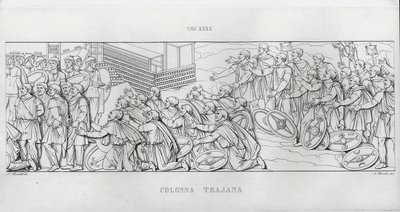 Trajánův sloup, Trajánův sloup (rytina) od Italian School