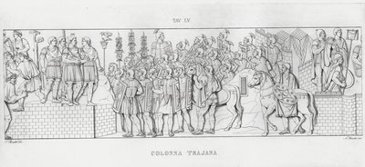Trajánův sloup, Trajánův sloup (rytina) od Italian School