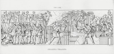 Trajánův sloup, Trajánův sloup (rytina) od Italian School