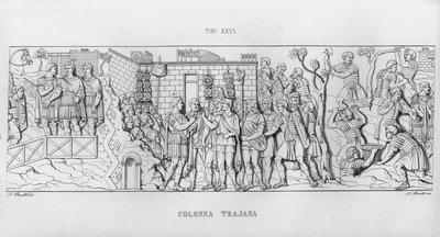 Trajánův sloup, Trajánův sloup (rytina) od Italian School