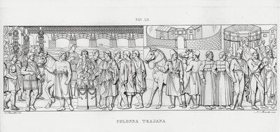 Trajánův sloup, Trajánův sloup (rytina) od Italian School