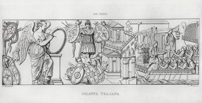 Trajánův sloup, Trajánův sloup (rytina) od Italian School