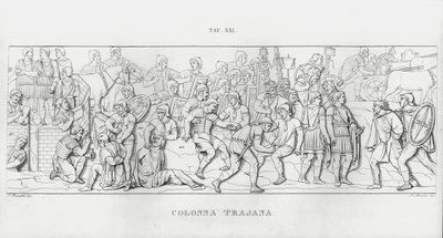 Trajánův sloup, Trajánův sloup (rytina) od Italian School