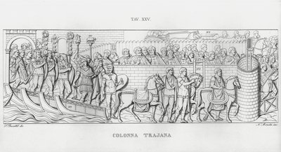 Trajánův sloup, Trajánův sloup (rytina) od Italian School