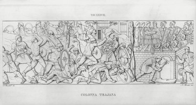 Trajánův sloup, Trajánův sloup (rytina) od Italian School