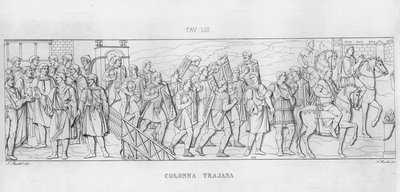 La Colonna Trajana, Trajánův sloup od Italian School