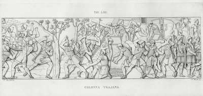 La Colonna Trajana, Trajánův sloup od Italian School
