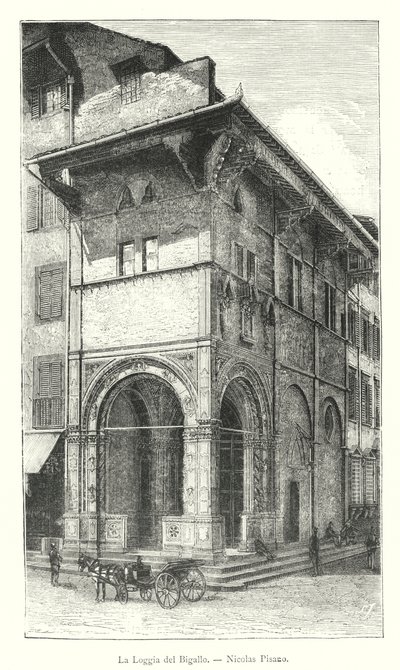 Loggia del Bigallo, Nicolas Pisano (rytina) od Italian School