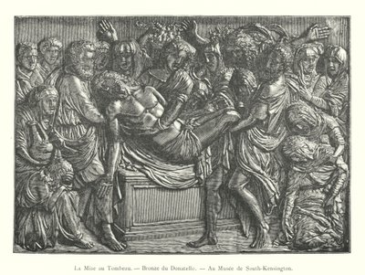 The Entombment, Bronz od Donatella, v muzeu South-Kensington (rytina) od Italian School