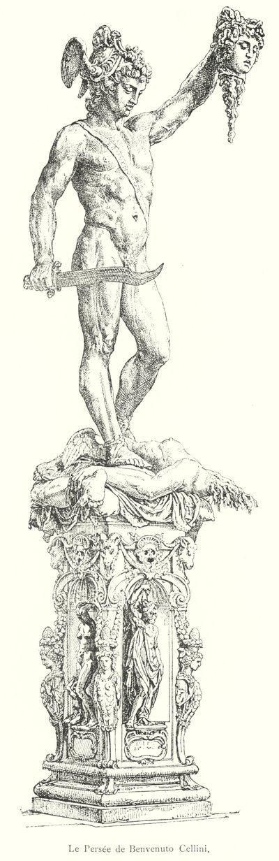 Persee de Benvenuto Cellini (rytina) od Italian School