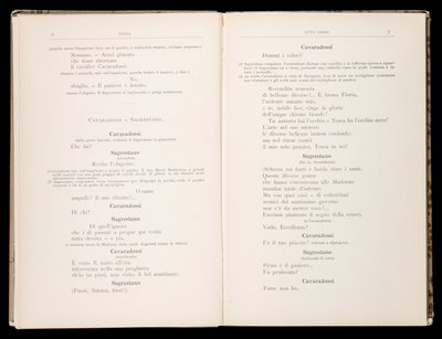 Libreto Tosca Giacomo Puccini, Edition Ricordi, Itálie od Italian School